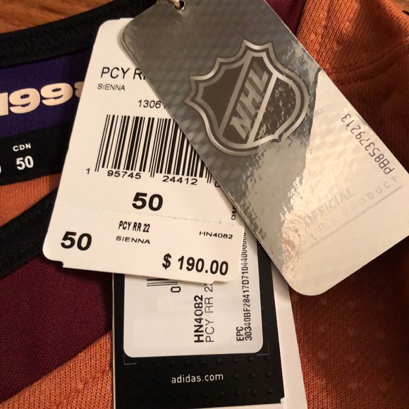 Arizona Coyotes Reverse Retro Authentic NHL Adidas Hockey Jersey Size 50 - Picture 7 of 12